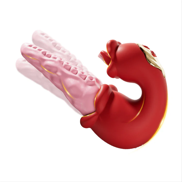 2-in-1 Octopus Vibrator with Teasing Tongue & 10 Vibration Modes - Image 3