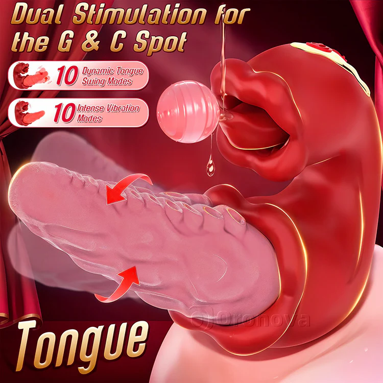 2-in-1 Octopus Vibrator with Teasing Tongue & 10 Vibration Modes - Image 5