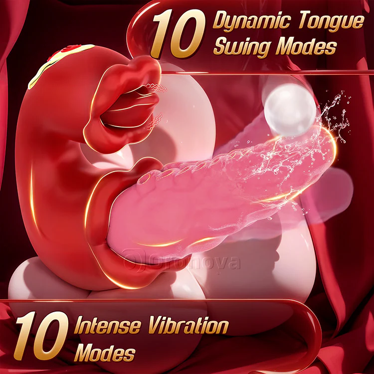 2-in-1 Octopus Vibrator with Teasing Tongue & 10 Vibration Modes - Image 6