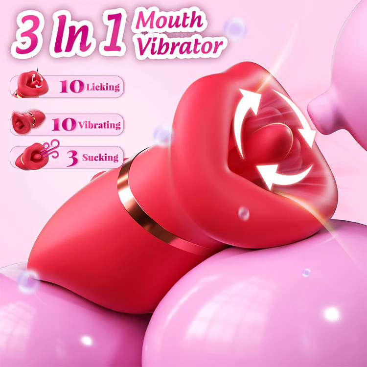 3-in-1 Mouth Vibrator – Suction, Licking & Vibration - Image 2