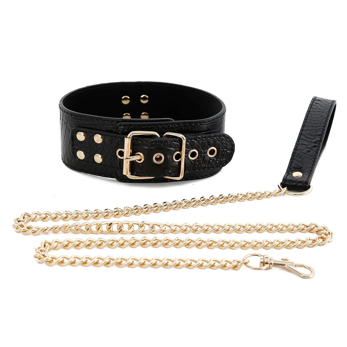 4-Piece PU Leather BDSM Bondage Restraint Set - Image 2