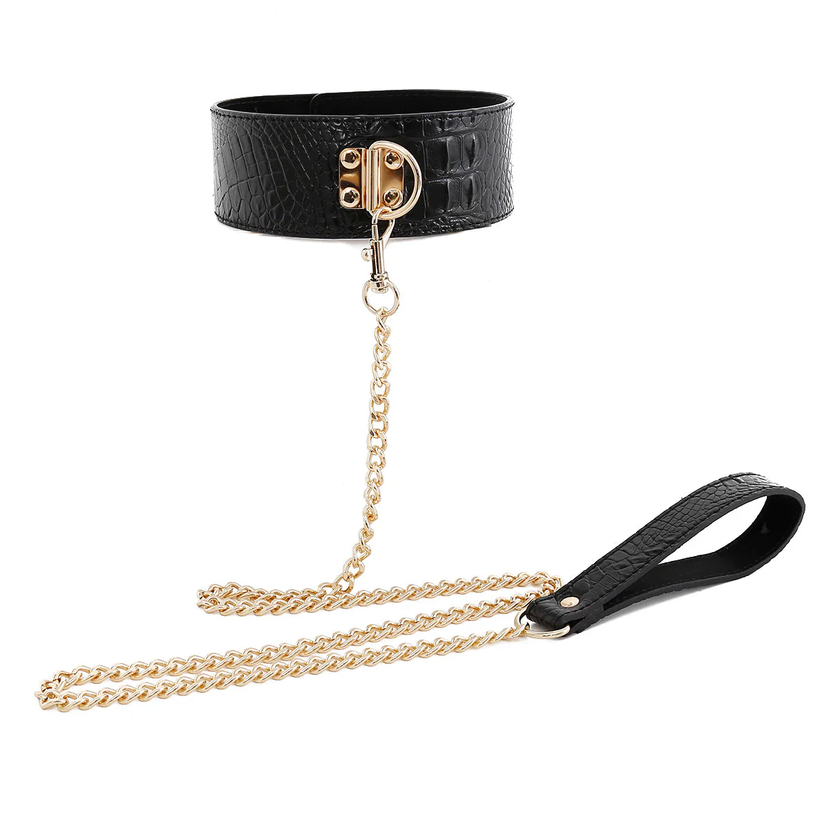 4-Piece PU Leather BDSM Bondage Restraint Set - Image 4