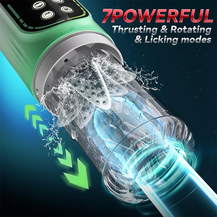 9-in-1 Male Masturbator with 7 Licking, Thrusting & Suction Modes - Image 3