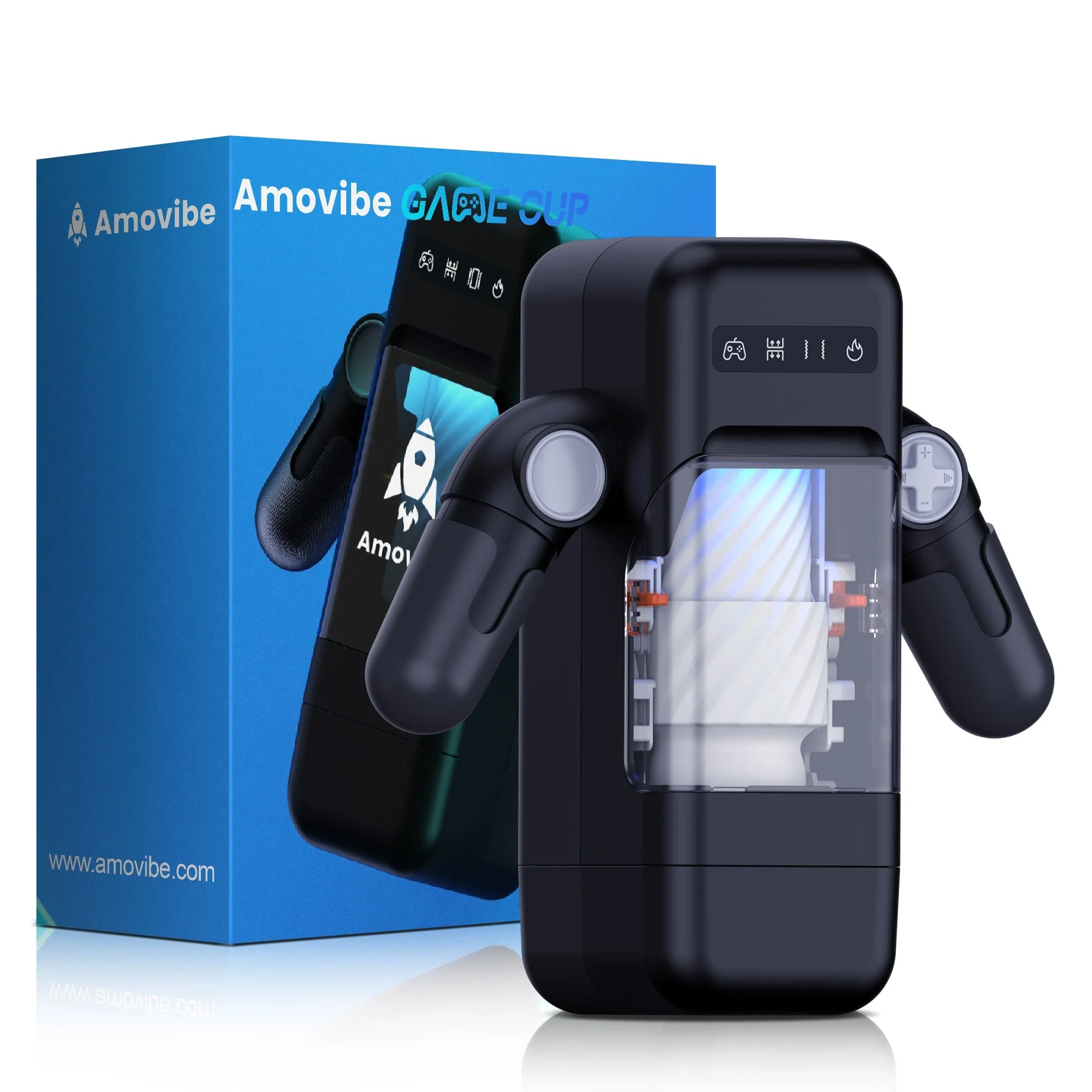 Thrusting Masturbator with Vibrating & 2 Heating Levels - Image 11