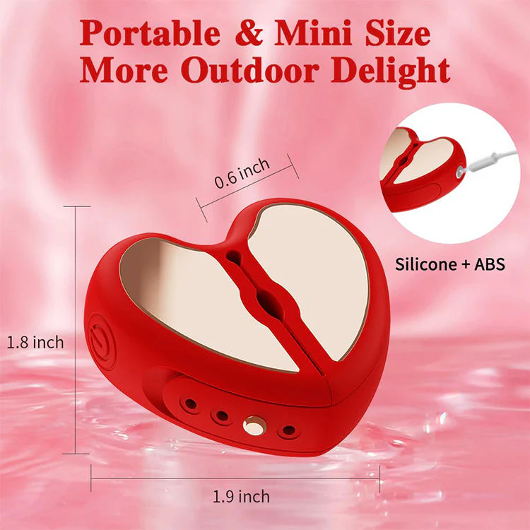 App-Controlled Heart-Shaped Nipple Clamps with 10 Vibration Modes - Image 5