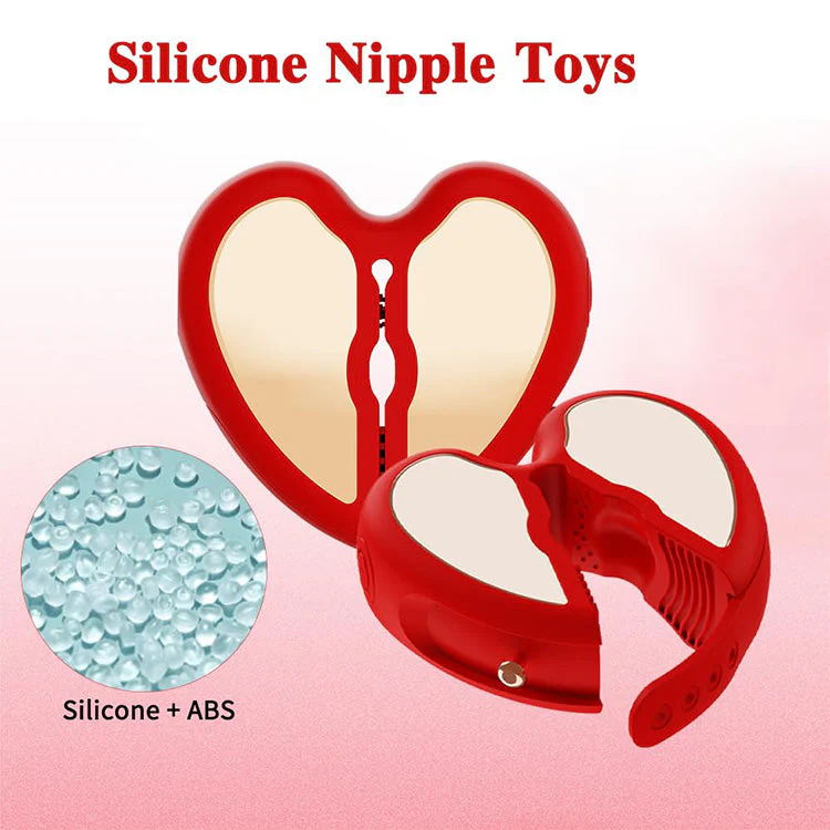 App-Controlled Heart-Shaped Nipple Clamps with 10 Vibration Modes - Image 7