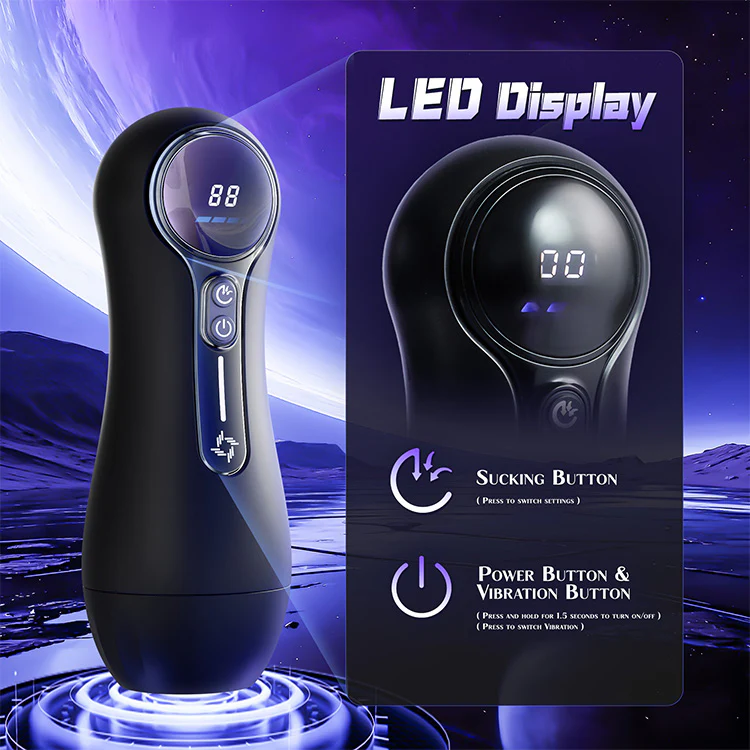Automatic Male Masturbator – 4 Suction Modes, 9 Vibrations, LED Display - Image 5