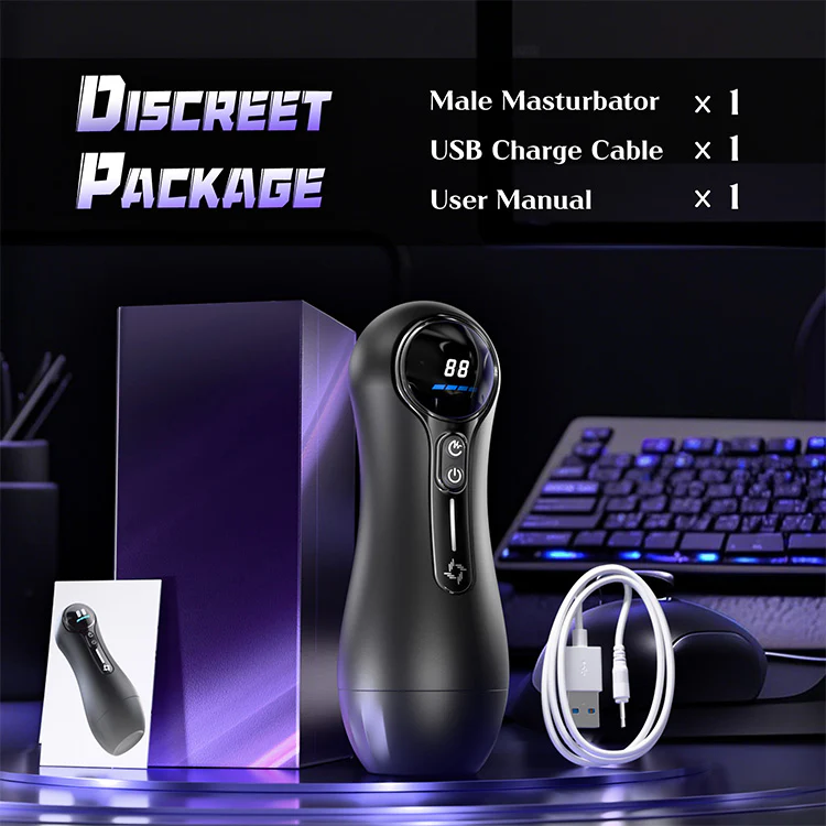 Automatic Male Masturbator – 4 Suction Modes, 9 Vibrations, LED Display - Image 7