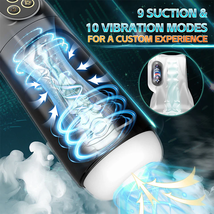 Automatic Male Masturbator – 9 Suction & Vibration Modes with Whirlpool Function - Image 4