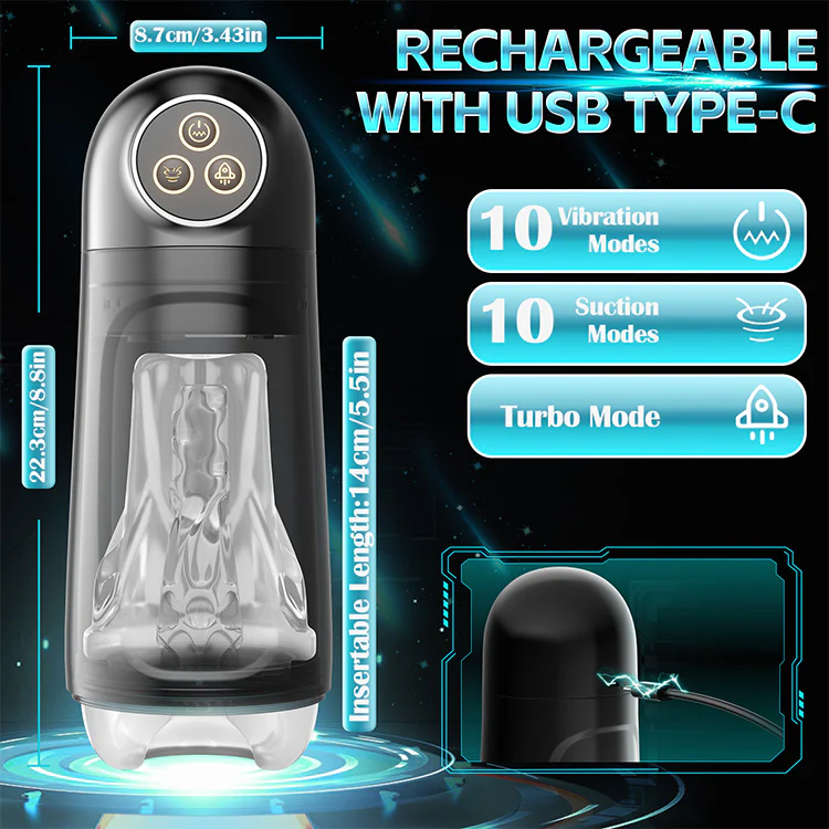 Automatic Male Masturbator – 9 Suction & Vibration Modes with Whirlpool Function - Image 7