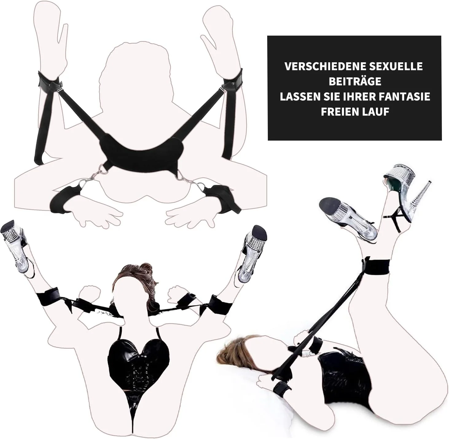 BDSM Bondage Set with Handcuffs and Ankle Restraints for Couples - Image 3