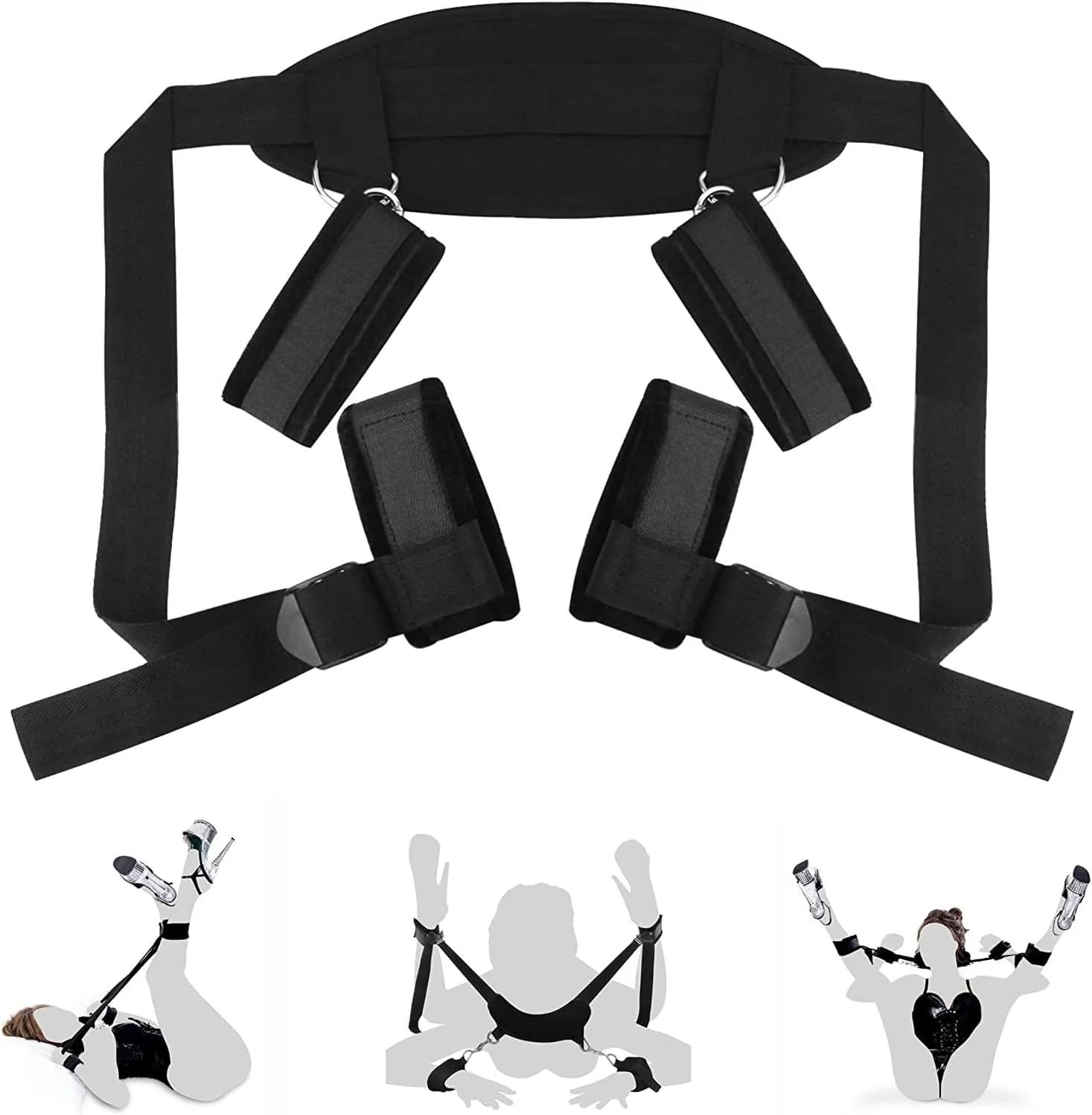 BDSM Bondage Set with Handcuffs and Ankle Restraints for Couples - Image 4