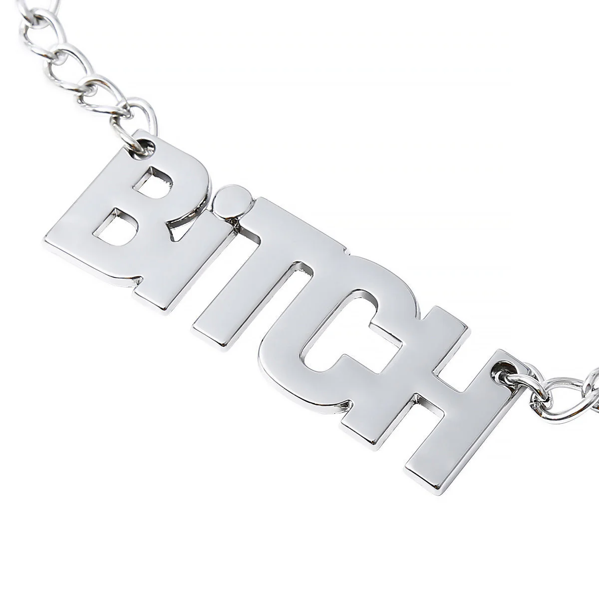 “Bitch” Nipple Clamps with Adjustable Silver Chain - Image 3