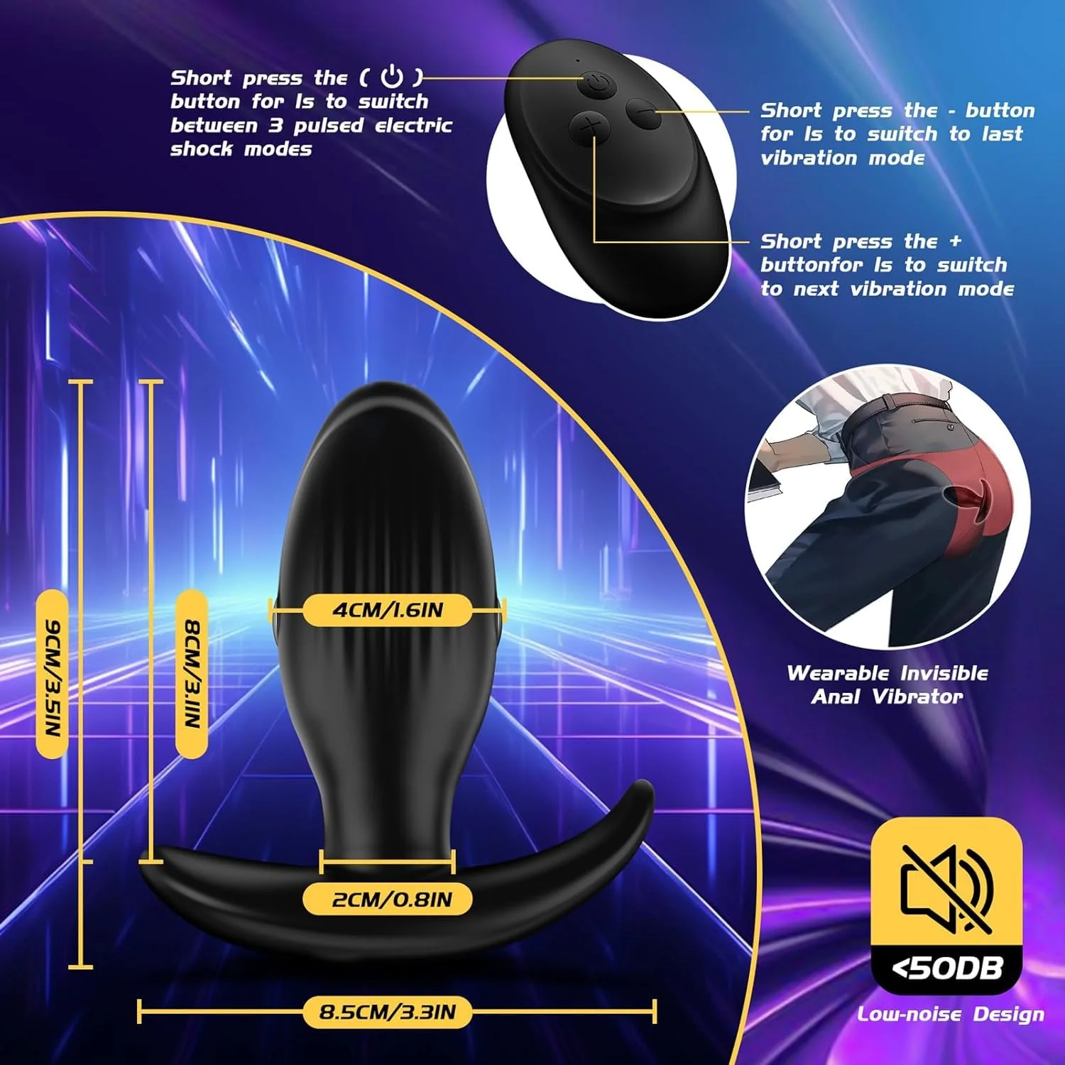 Electrical Vibrating Butt Plug - Image 6