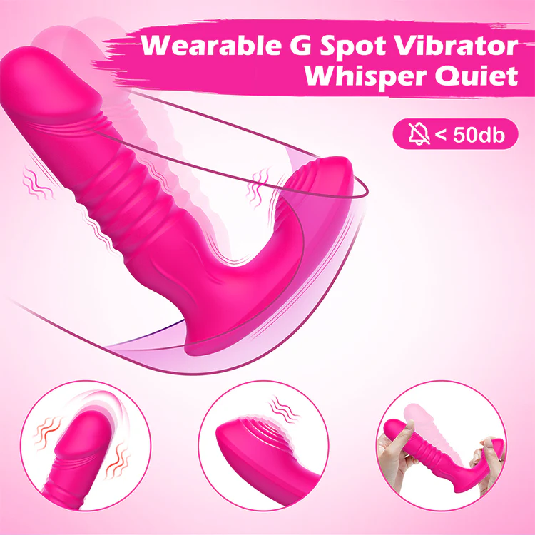 G Spot Dildo Vibrator with Thrusting & Vibrating Modes - Image 3