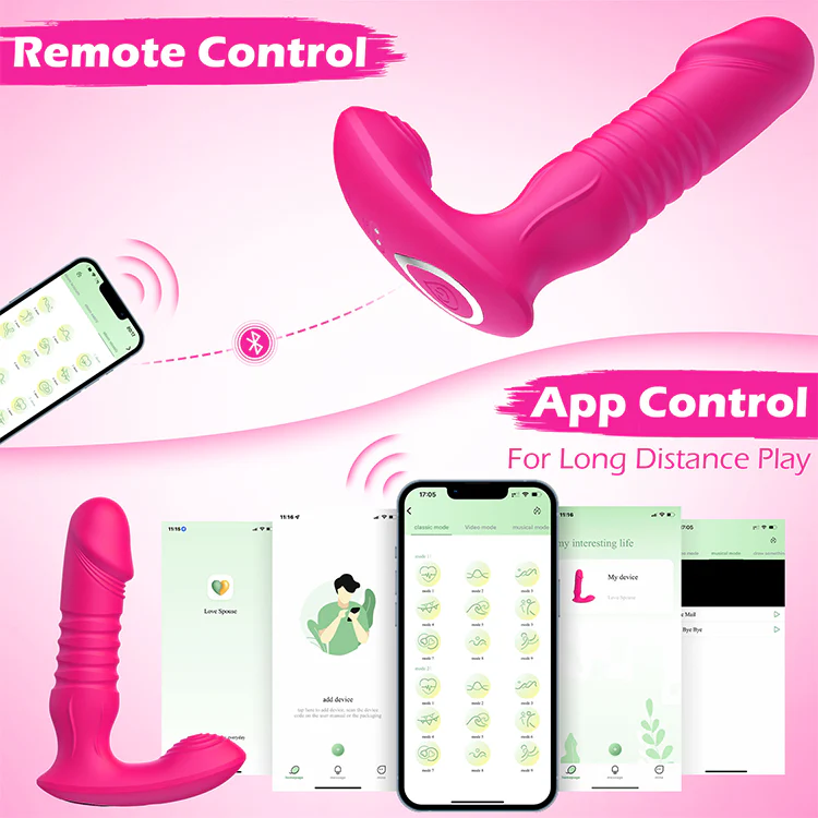G Spot Dildo Vibrator with Thrusting & Vibrating Modes - Image 4