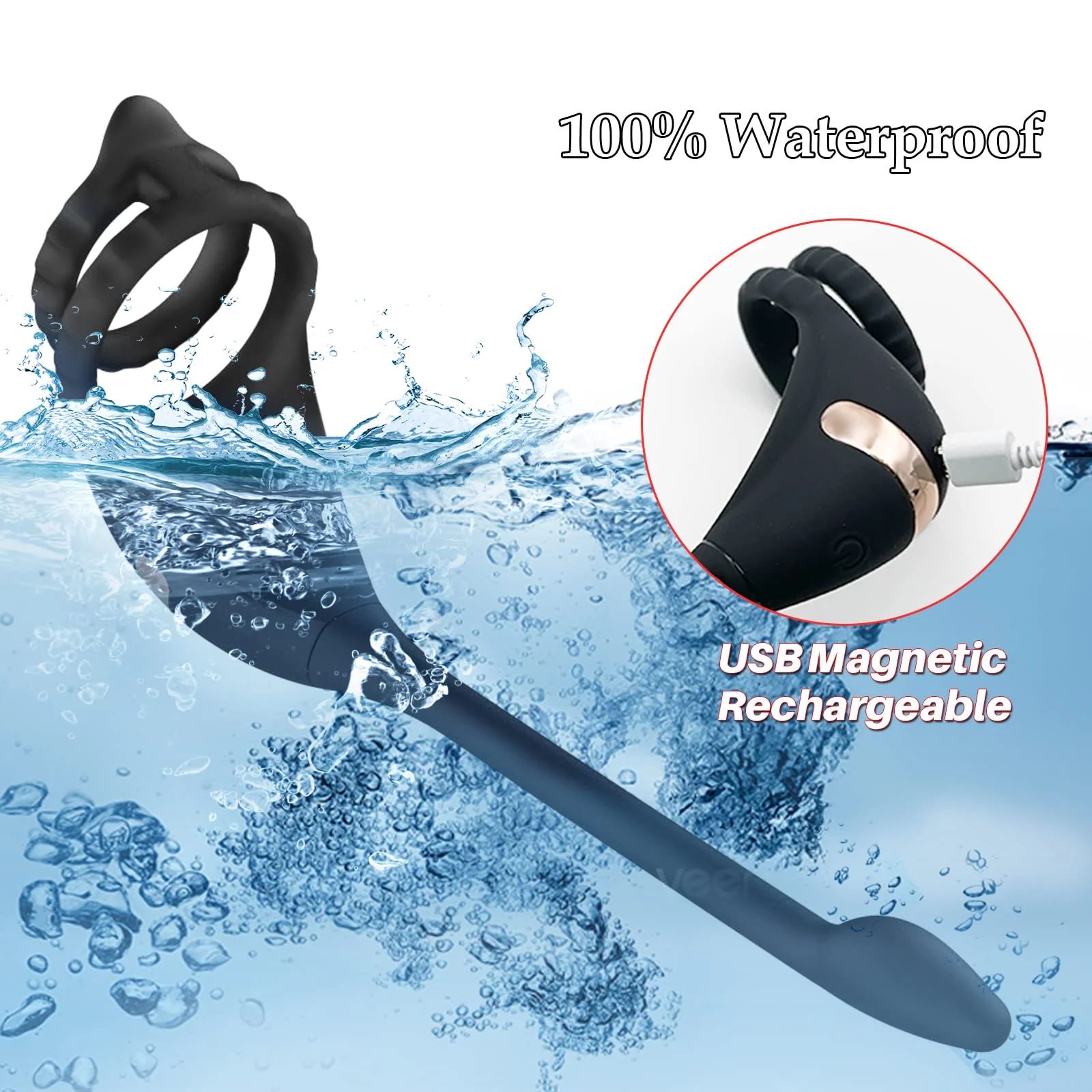 Double Delight Vibrating Penis Ring for Dual Sensations - Image 10