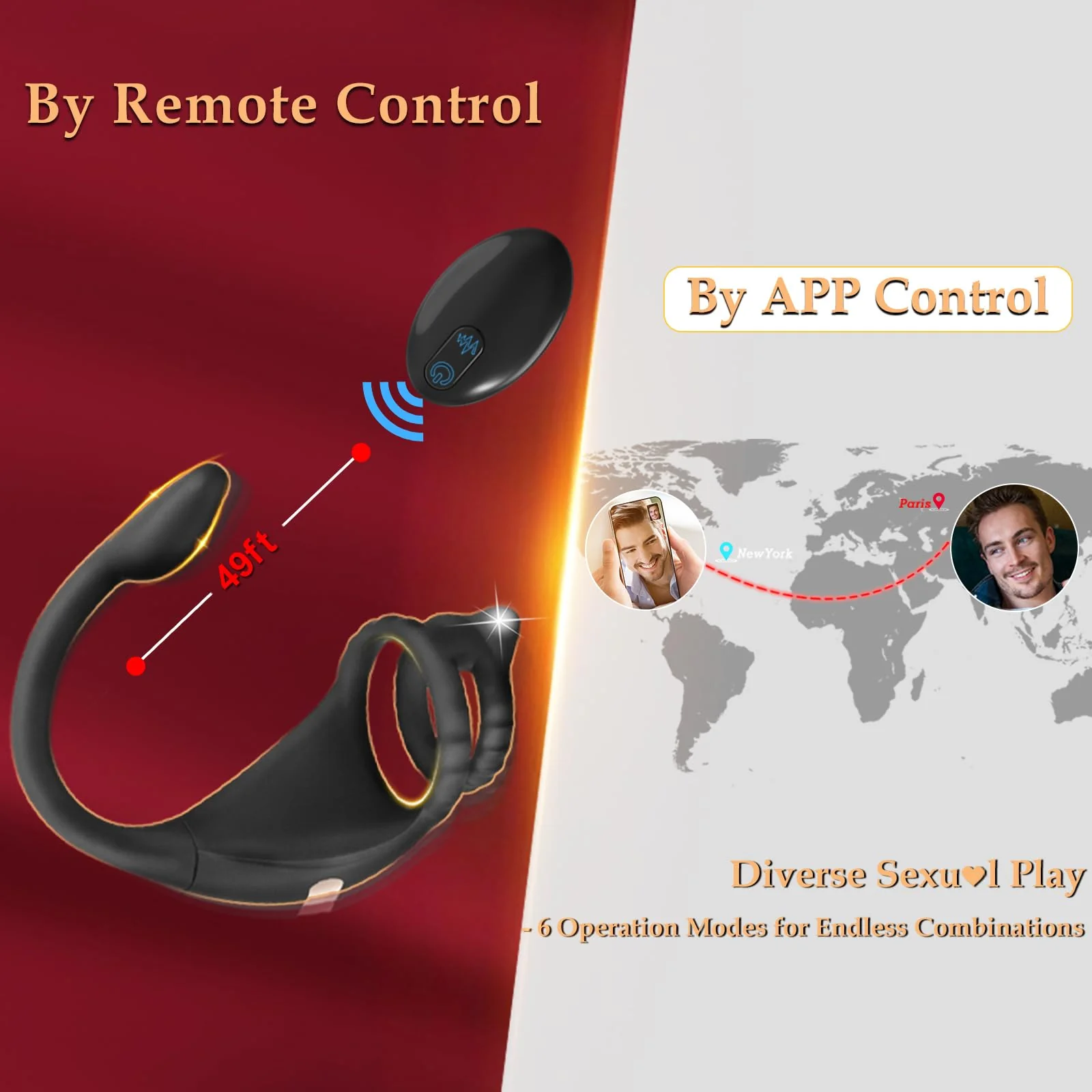 Double Delight Vibrating Penis Ring for Dual Sensations - Image 5