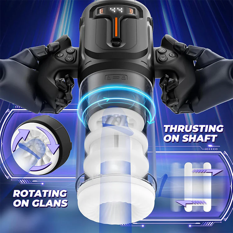 Dual-Action Thrusting & Rotating Male Masturbator - Image 2