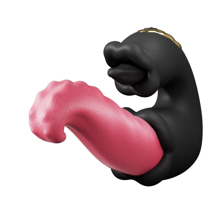 Twin Rose Thrusting G Spot Vibrator with Tongue Teasing & Vibrating - Image 11
