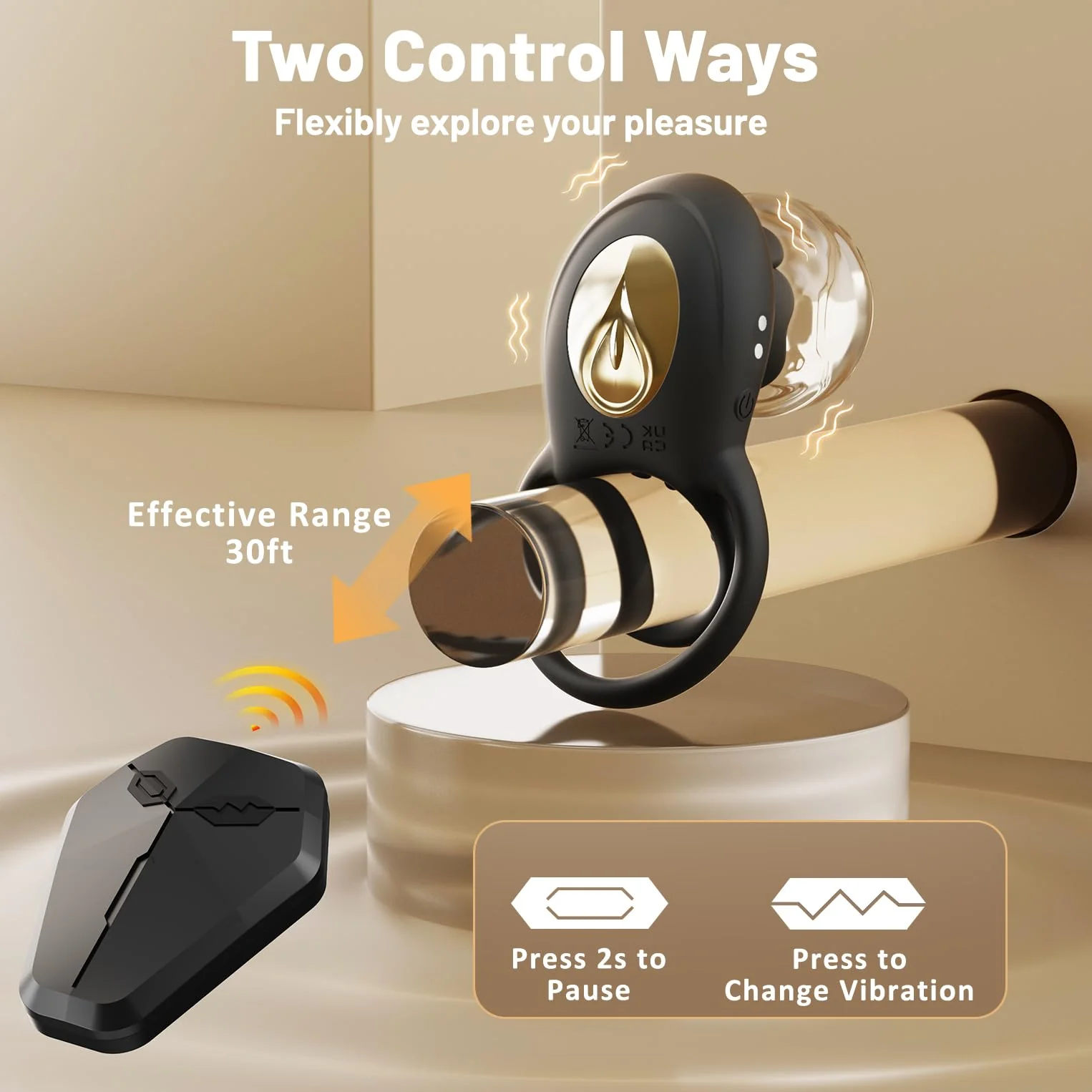 Amorette - Enchanting Vibrating Ring with Stimulation - Image 3