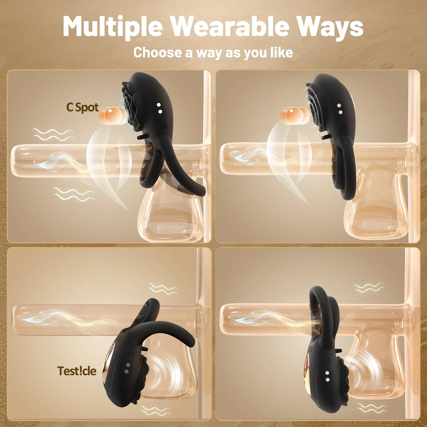 Amorette - Enchanting Vibrating Ring with Stimulation - Image 4