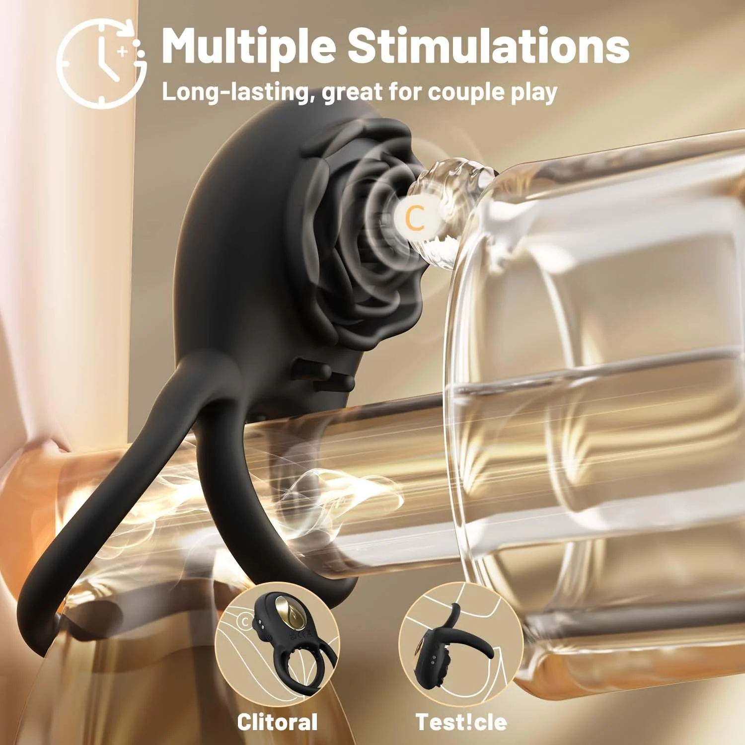 Amorette - Enchanting Vibrating Ring with Stimulation - Image 6
