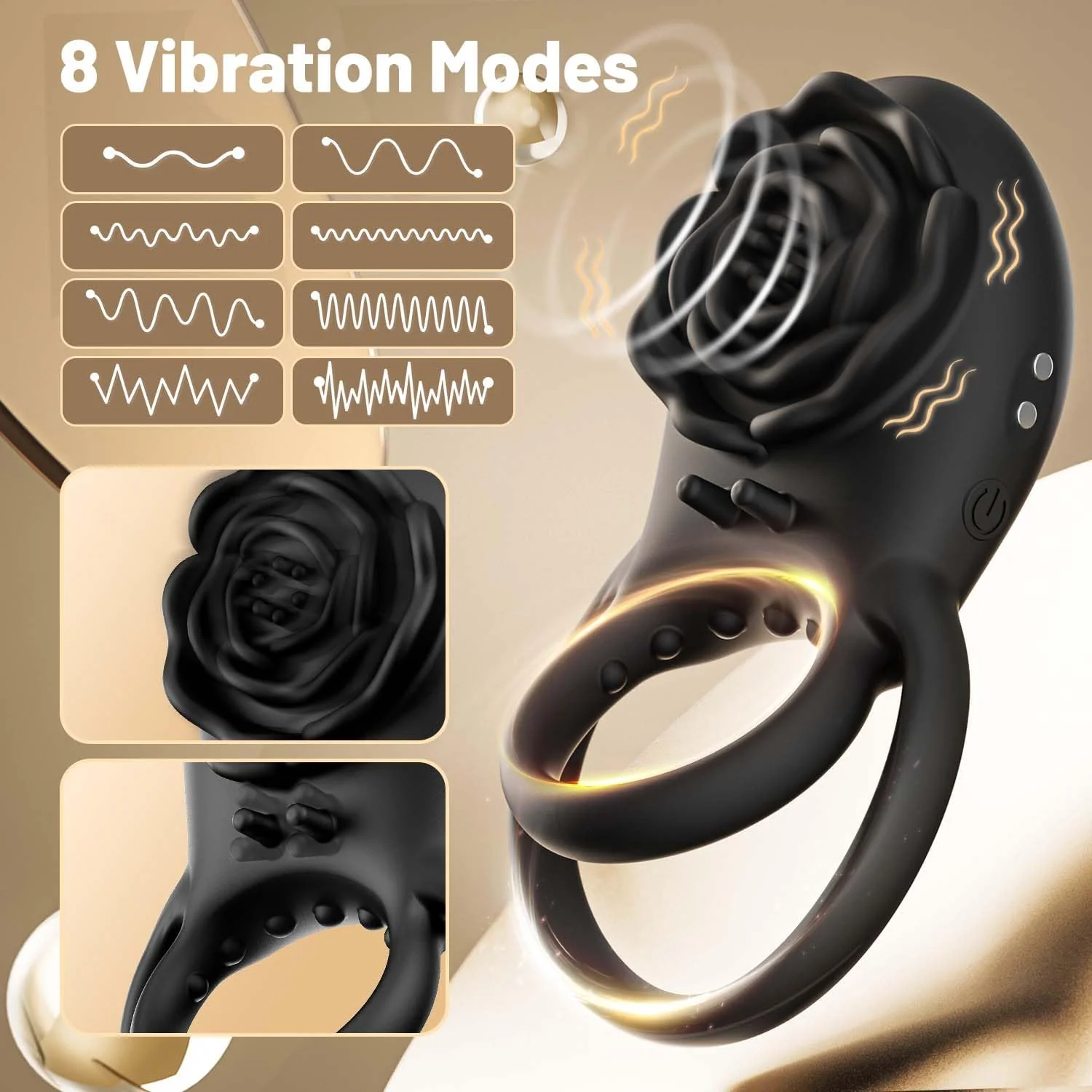 Amorette - Enchanting Vibrating Ring with Stimulation - Image 7