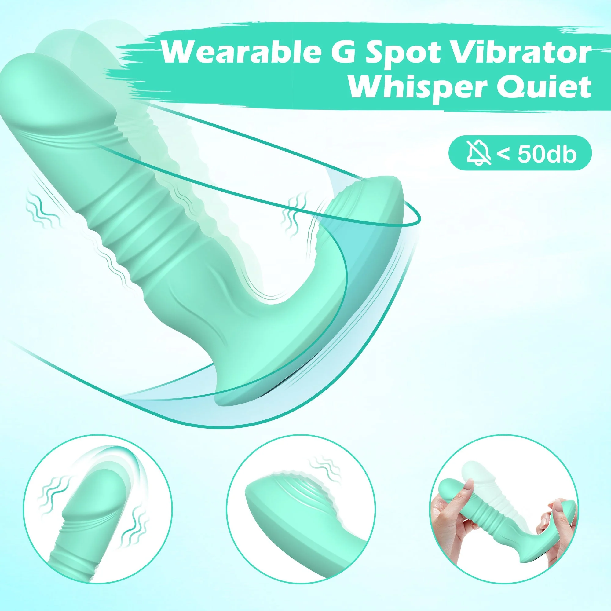 Dildo G Spot Vibrator with Thrusting Functions & Adjustable Design - Image 4