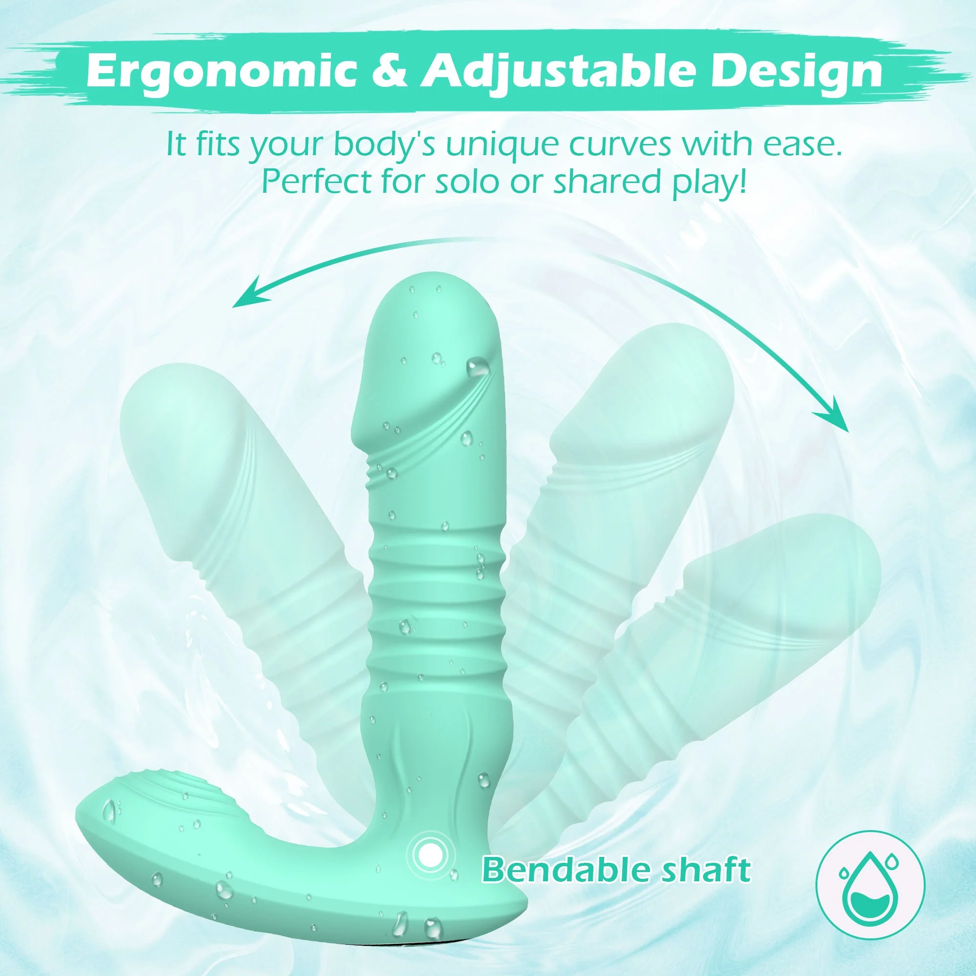 Dildo G Spot Vibrator with Thrusting Functions & Adjustable Design - Image 6