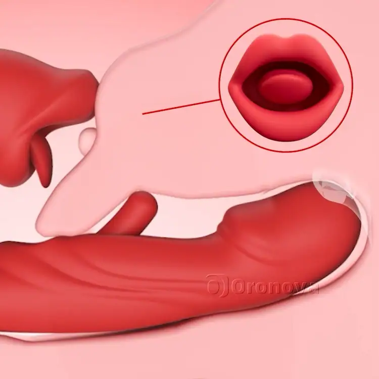 Flapping G spot Vibrator with Kissing Mouth & Vibration - Image 4