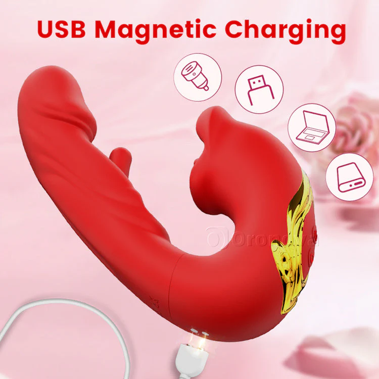 Flapping G spot Vibrator with Kissing Mouth & Vibration - Image 6