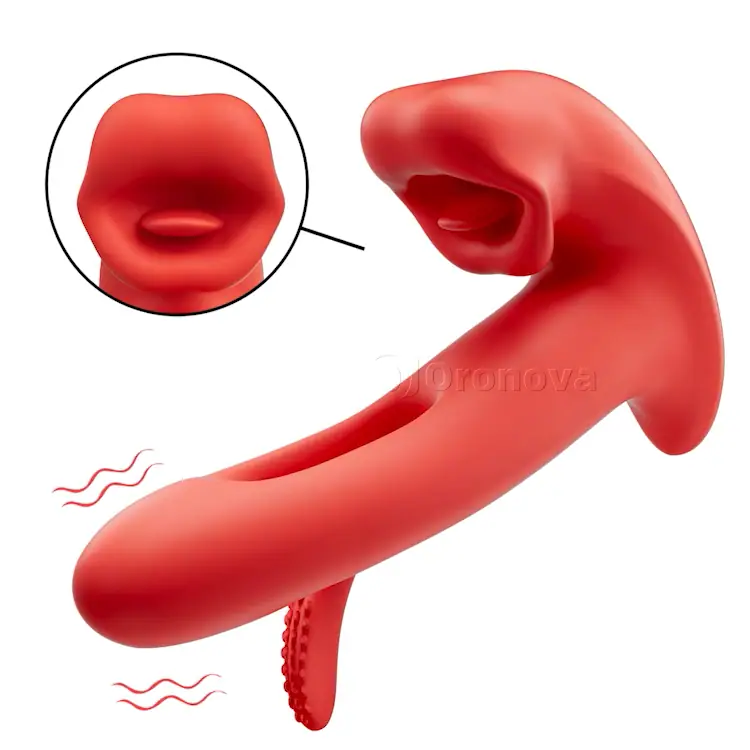 Flapping G spot Vibrator with Kissing Mouth & Vibration - Image 9