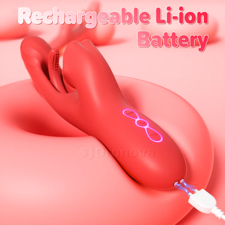 G Spot Tongue Licking Vibrator with Flapping & Rotating - Image 8
