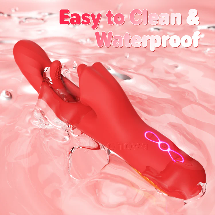 G Spot Tongue Licking Vibrator with Flapping & Rotating - Image 9