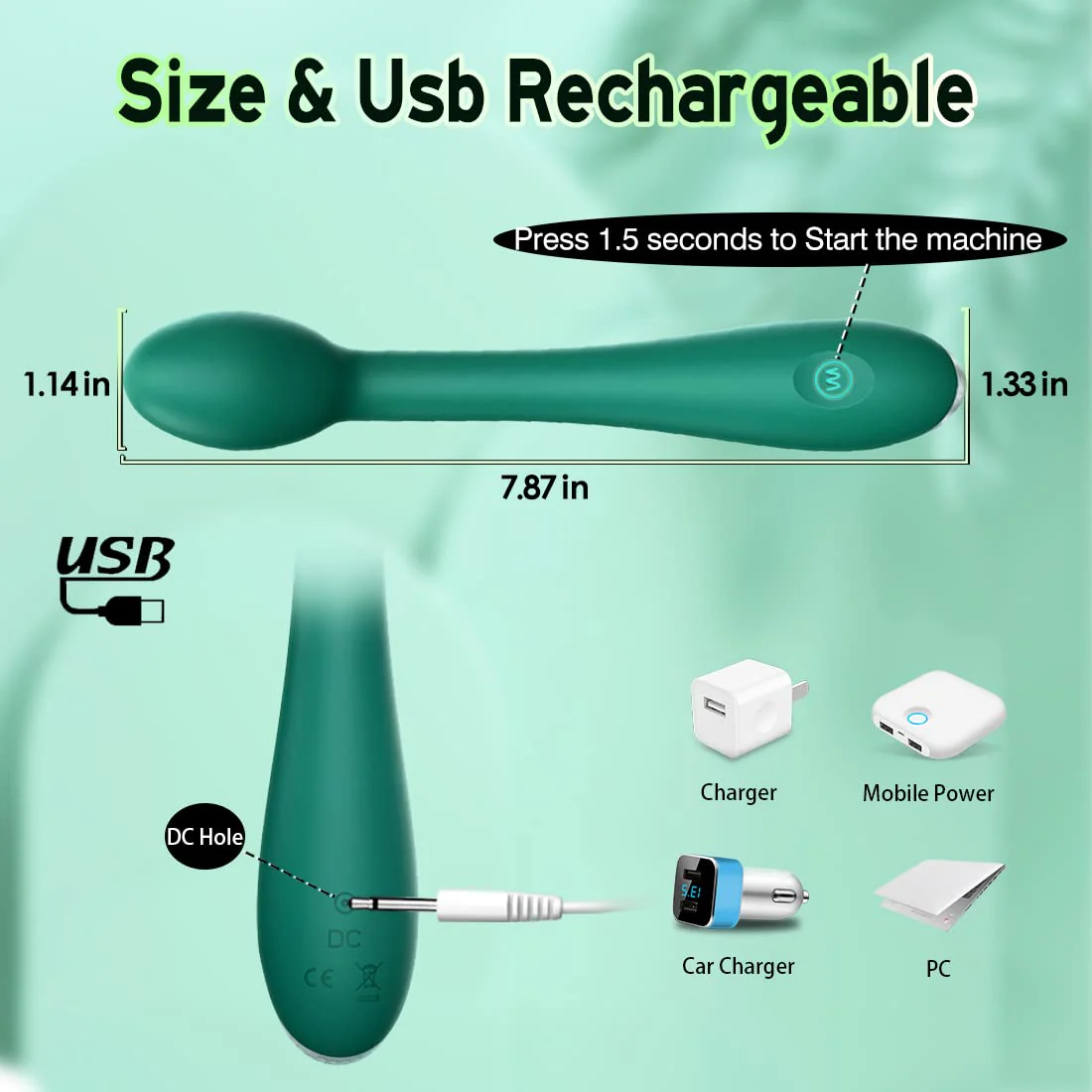 Aeliana - HighImpact G Spot Vibrator with Clitoral Focus - Image 5