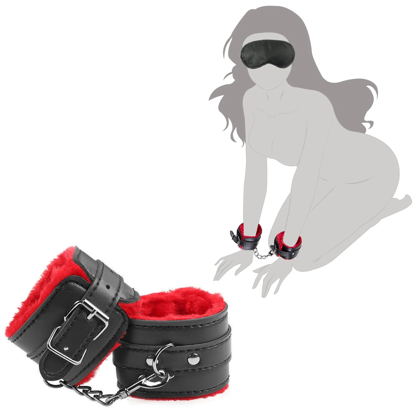 Intense Bondage Play with Handcuffs and Eye Mask - Image 8