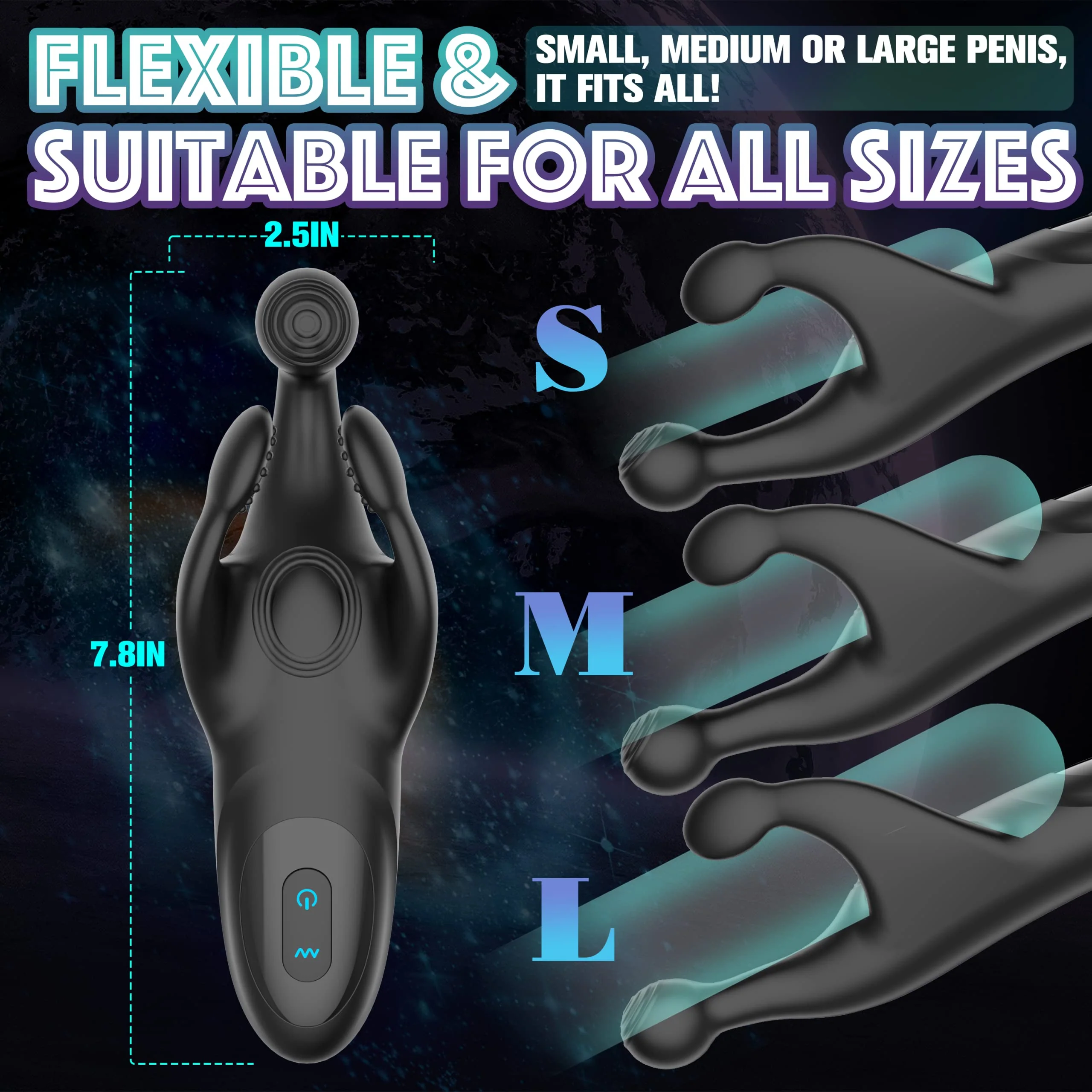 Penis Vibrator with Flaps & Vibration - Image 8