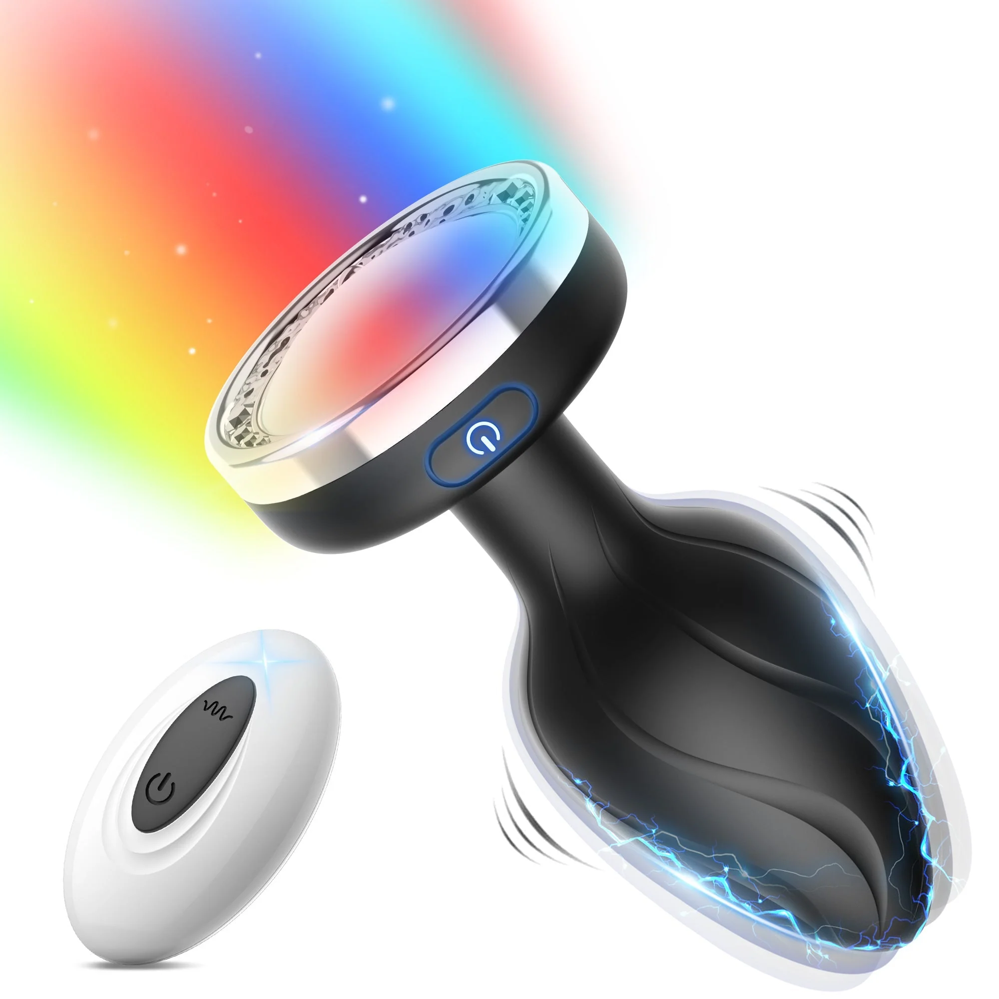 LED Anal Plug with Vibrational Options - Image 3