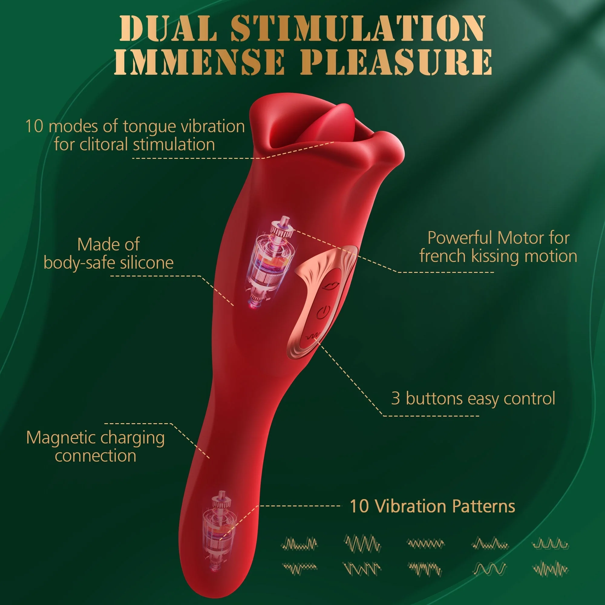 Licking Motion Clitoral Vibrator with Modes - Image 7