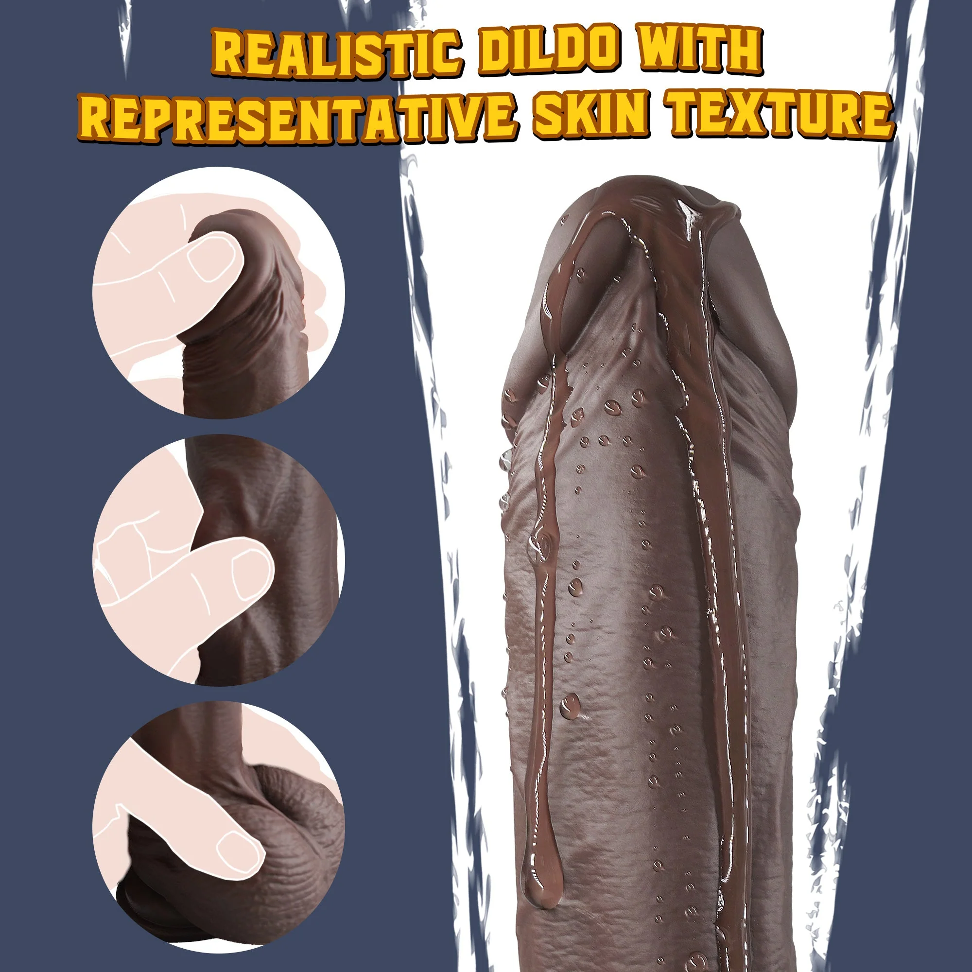 8 Inch 21cm Lifelike Realistic Vibrating Dildo for Ultimate Pleasure - Image 6