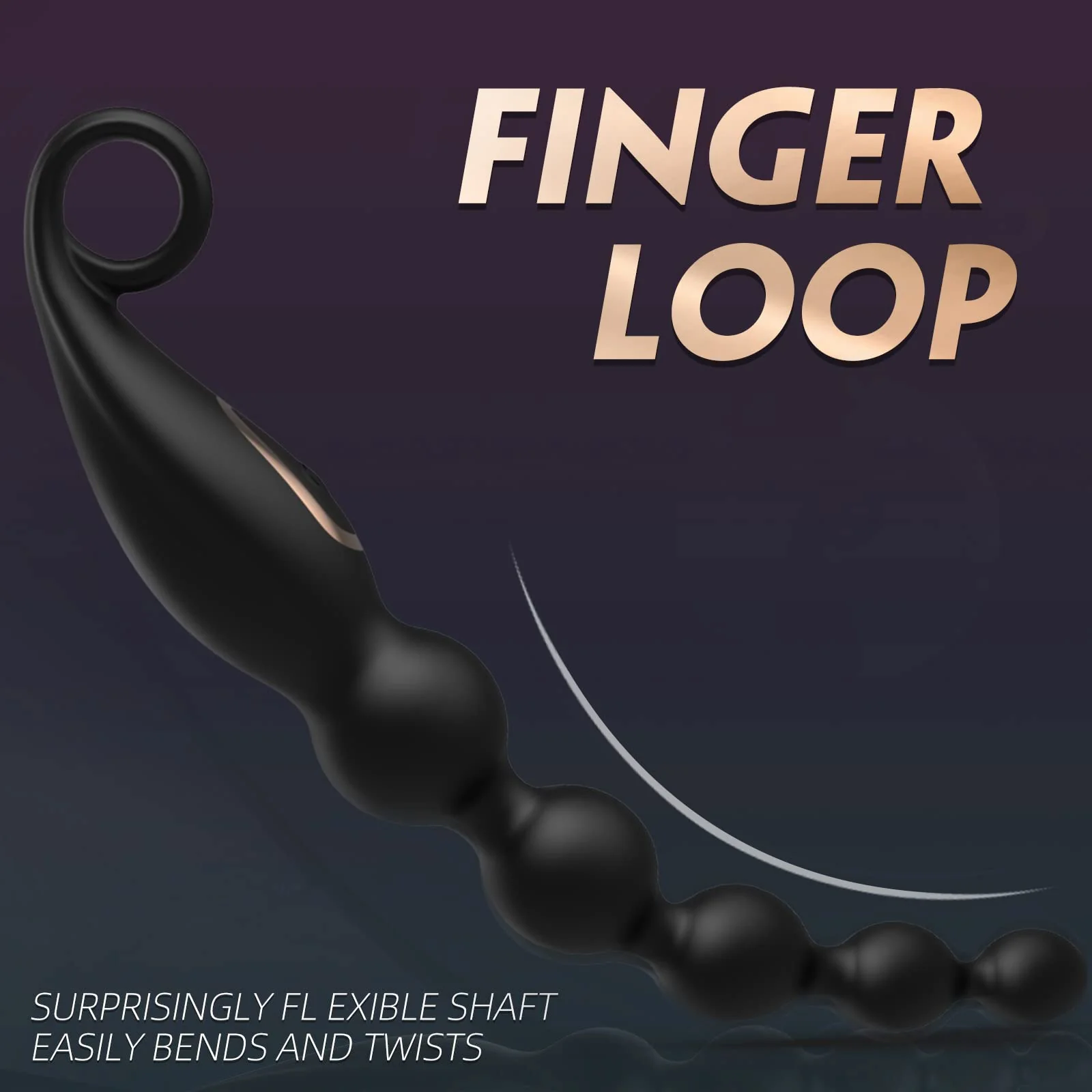 Beads Anal Plug with Vibration - Image 4