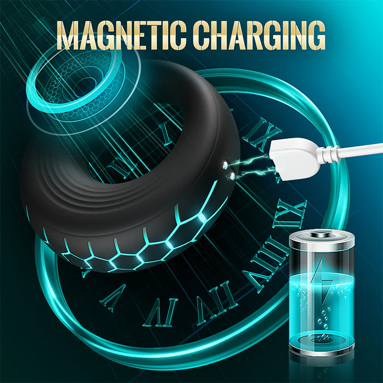 Luminous Vibrating Cock Ring with 10 Modes for Strength - Image 4