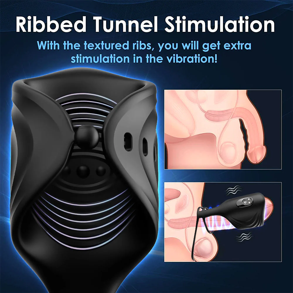 Sela - Manual Stroker with Ribbed Tunnel Stimulation - Image 4