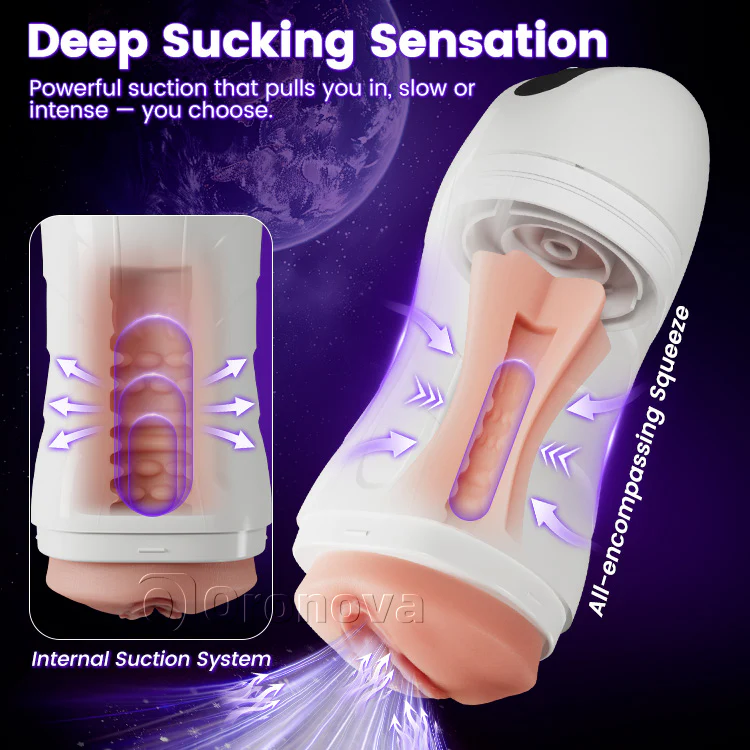 Male Automatic Suction Vibrating Masturbator – 10 Stimulation Modes - Image 3