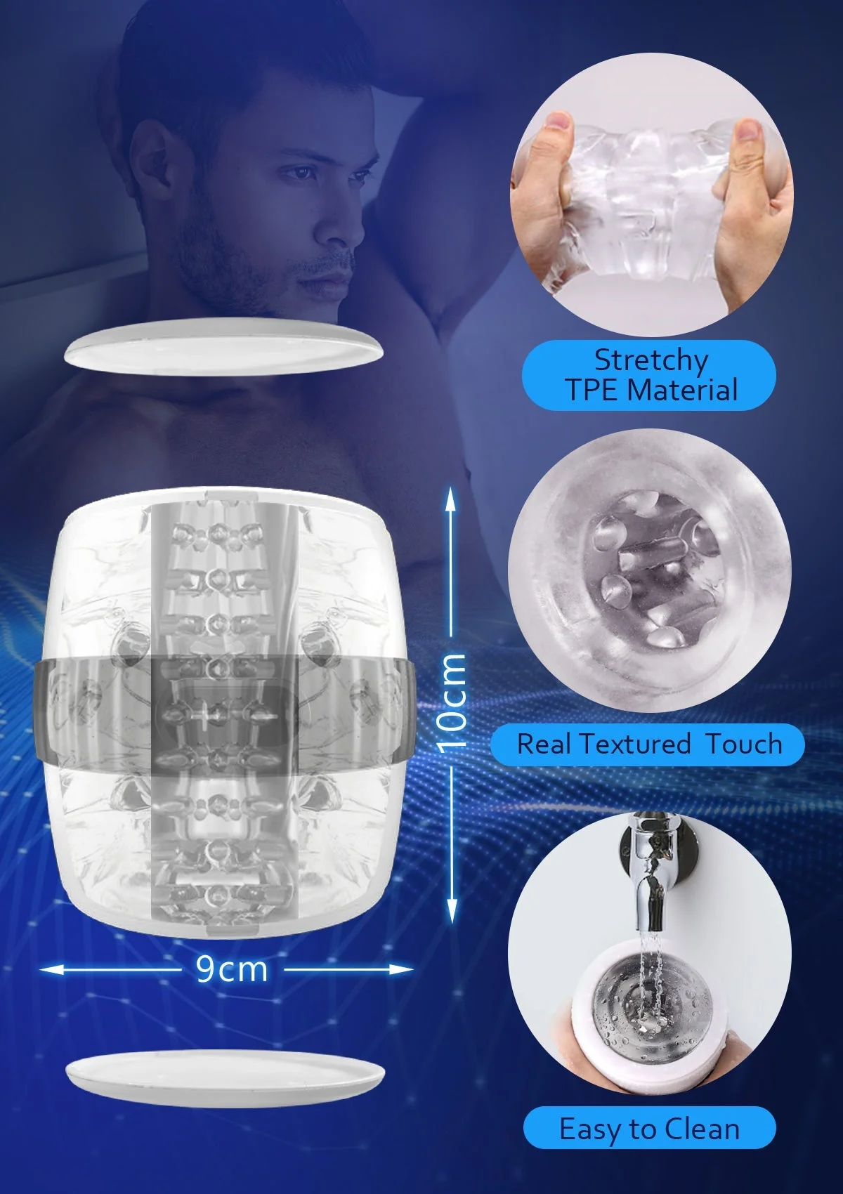 Male Masturbator with Vibration & Open Design - Image 6