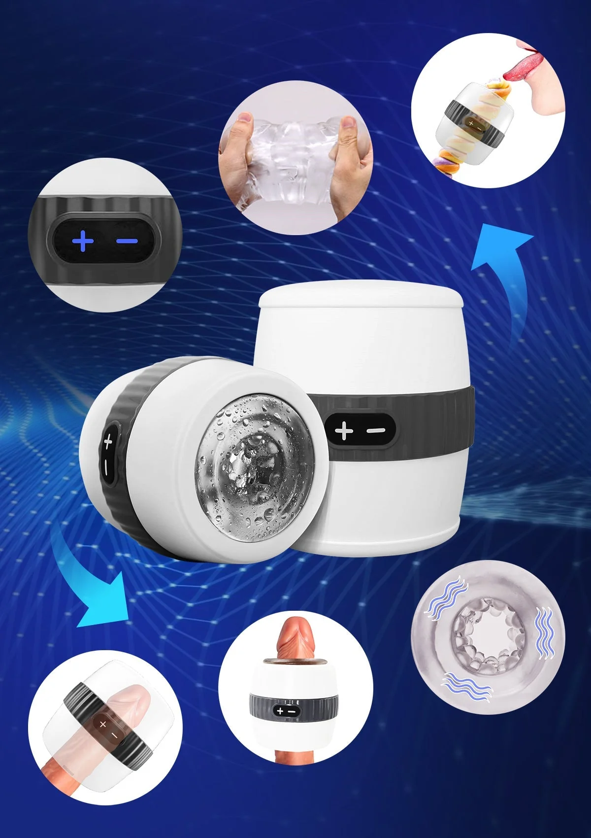 Male Masturbator with Vibration & Open Design - Image 7