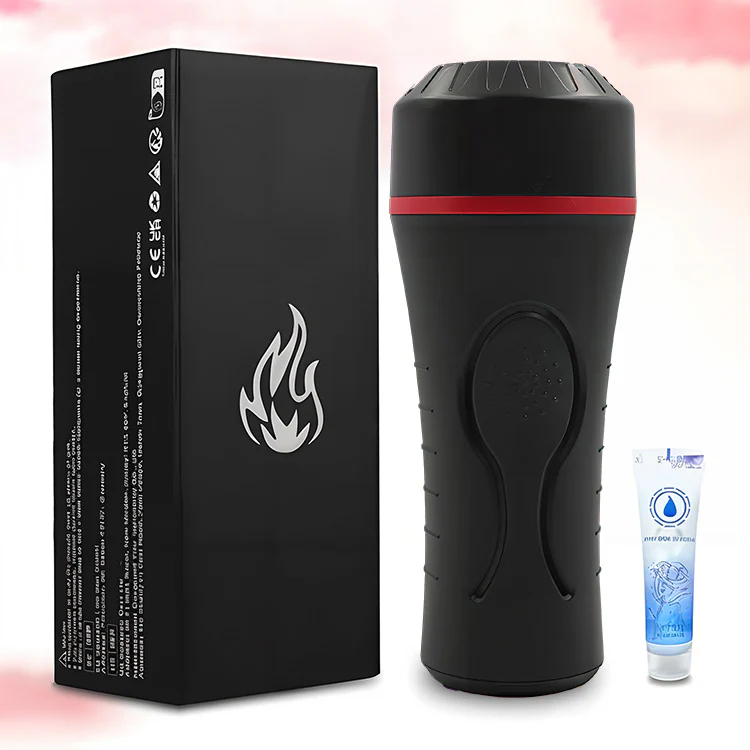 Mens Vibrating Masturbator 7.5 Inch Deep Pocket Pussy with Textured Channel - Image 5