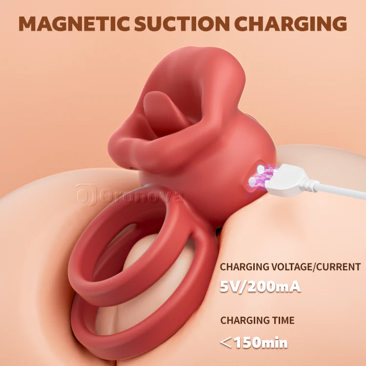 Mouth Cock Ring with Vibrations - Image 5