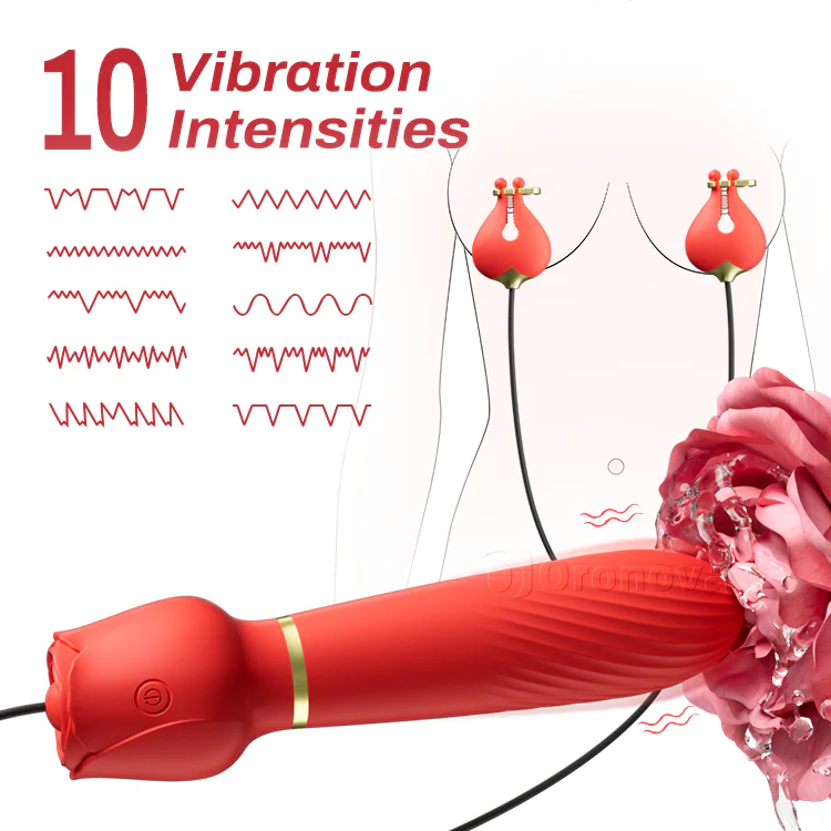 Mini Clit Vibrator with Nipple Clamps - Image 3